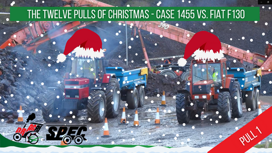 DRAGRI-SPEC - THE TWELVE PULLS OF CHRISTMAS - Case 1455 XL vs  Fiat F130