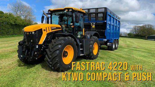 Demoing The Fastrac 4220 and Ktwo Compact & Push Trailer at R. Irwin Ltd.