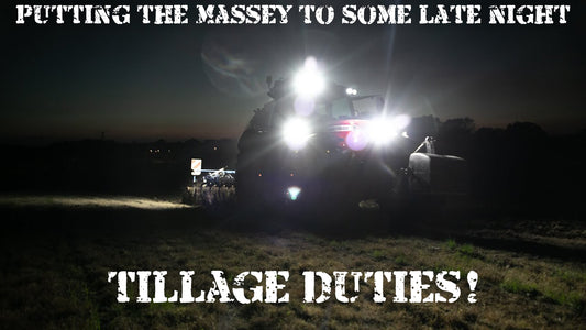 DONKEYCAM - Putting the Massey to some late night tillage duties!