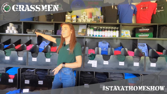 Recreating the GRASSMEN shopping experience on our #StayAtHomeShow stand!