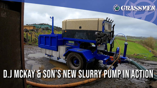 D.J McKay & Son's NEW slurry pump in action