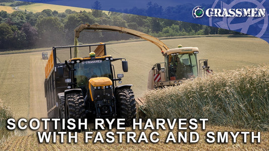 Donkey and Gazza Take the JCB Fastrac to the Scottish Rye Harvest!