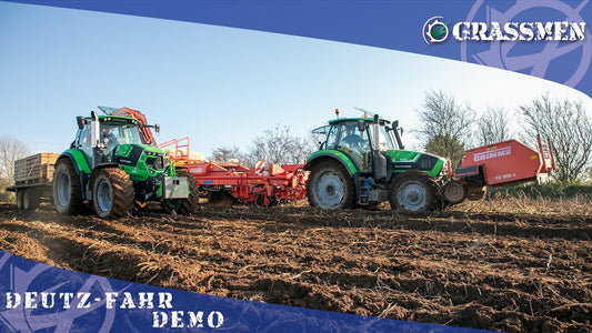 Hunter Kane & Son's Deutz-Fahr Demo at Gardner's Tasty Spuds!