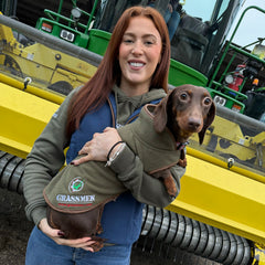 "GRASSMEN" X Jack Pyke Trimmed Dog Jacket Olive Green