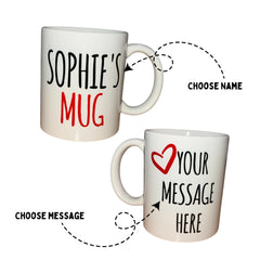 Personalised Valentines Mug