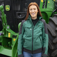 "GRASSMEN" Unisex Green Adults 2-in-1 Softshell Coat/Gilet