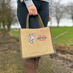 "Holdin the Herd Together" Mini Jute Bag (Add personalised year)