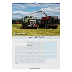 2025 GRASSMEN A3 Calendar