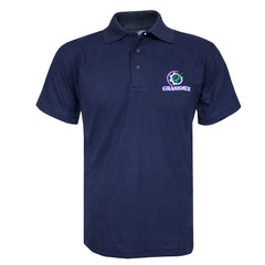 John Deere 7R 350 & New Holland TM140 - Eat, Sleep, Chop, Repeat Design Navy Polo Shirt