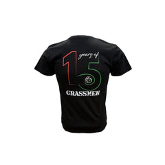 "15 Year's of GRASSMEN" Kids Unisex Black Anniversary T-Shirt