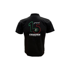 "15 Year's of GRASSMEN" Kids Black Anniversary Polo Shirt