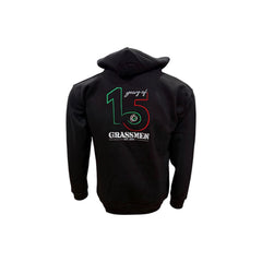 "15 Year's of GRASSMEN" Kids Black Anniversary Hoodie