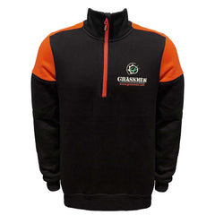 "GRASSMEN" Adults Prime Two Toned 1/4 Zip Sweater (Choose Colour)