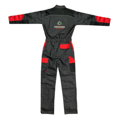 "GRASSMEN" Kids Grey/Red Two Toned Coverall