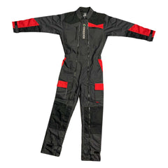 "GRASSMEN" Kids Grey/Red Two Toned Coverall