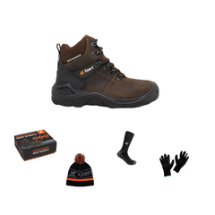 Xpert Typhoon Brown Laced Safety Boot Bundle