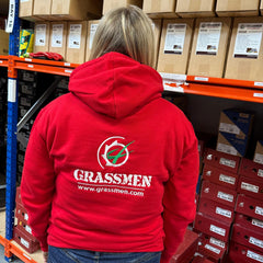 "GRASSMEN" Kids Red Hoodie **CLEARANCE**