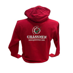 "GRASSMEN" Kids Red Hoodie **CLEARANCE**