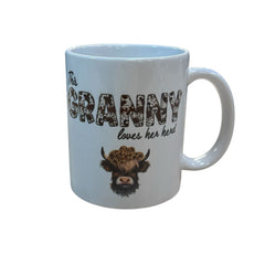 "This Granny Loves her Herd" White Ceramic Mug