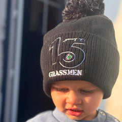 "15 Year's of GRASSMEN" Anniversary Bobble Hat Black