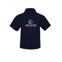 "AGRI is our CULTURE" Kids Navy Polo Shirt