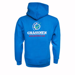 "GRASSMEN" Unisex Adults Electric Blue Hoodie