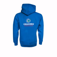 "GRASSMEN" Kids Electric Blue Hoodie