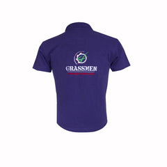 "GRASSMEN" Kids Purple Polo Shirt