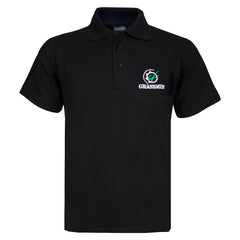 ALWAYS PROTECT YOUR SHAFT Black Polo Shirt