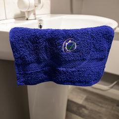 "GRASSMEN" Face Cloth Royal Blue