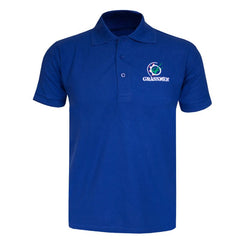 "GRASSMEN"Unisex Adults  Royal Blue Polo Shirt