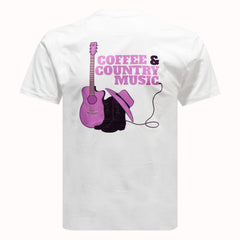 "Coffee & Country Music" Adults Unisex T-Shirt