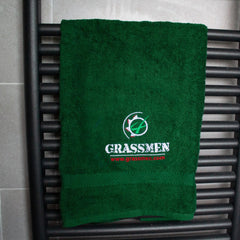 "GRASSMEN" Bottle Green Hand Towel