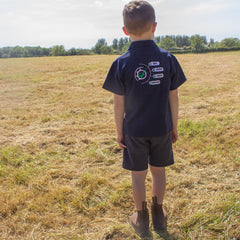 "Eat, Sleep, Chop, Repeat." Kids Navy Polo Shirt