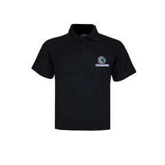 "GRASSMEN" Kids Black Polo Shirt