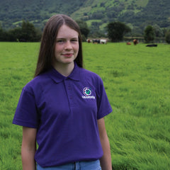 "GRASSMEN" Kids Purple Polo Shirt