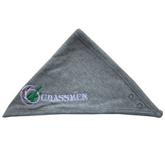 "GRASSMEN" Grey Bandana Bib