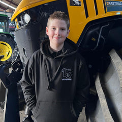 "15 Year's of GRASSMEN" Adults Black Anniversary Hoodie