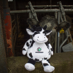 "GRASSMEN" Fiona The Friesian Cow Plush Teddy