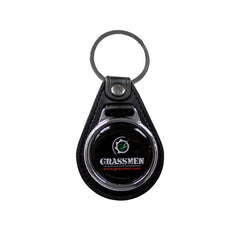 "GRASSMEN" Leather Keyring