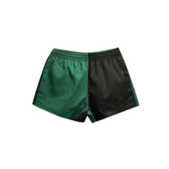 "GRASSMEN" Harlequin Two Toned Shorts Kids black & Green