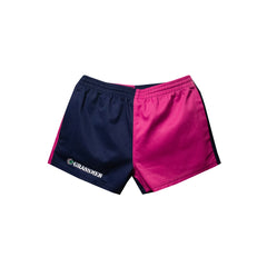 "GRASSMEN" Harlequin Two Toned Shorts Kids Navy & Pink