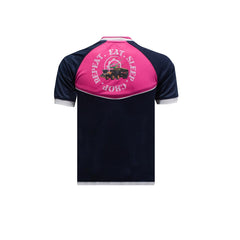 "GRASSMEN" Kids Pink & Navy Kids Rugby Top