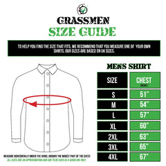 "GRASSMEN" Mens Navy Shirt