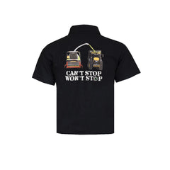 "Can't Stop, Won't Stop!" Kids Black Polo Shirt