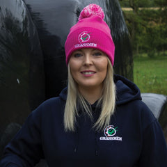 "GRASSMEN" Bobble Hat Pink