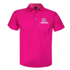 "GRASSMEN" Unisex Adults Pink Polo Shirt