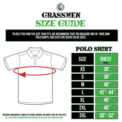 "G"GRASSMEN" Unisex Adults Two Toned Black & Red Polo Shirt