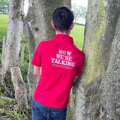 "Now We're Talking" Unisex Adults Polo Shirt Red