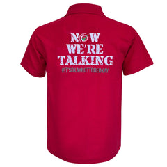 "Now We're Talking" Unisex Adults Polo Shirt Red